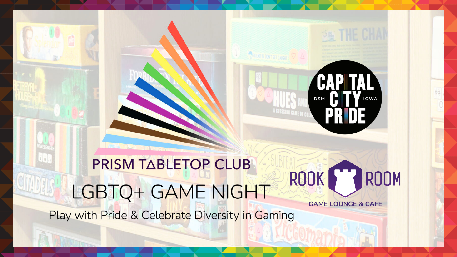 Prism Tabletop Club LGBTQ+ Game Night - Community event in Des Moines, Iowa