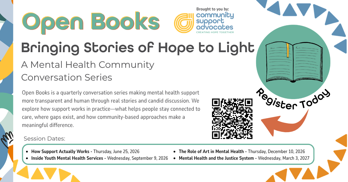 Open Books: Inside Youth Mental Health Services - Community event in Des Moines, Iowa